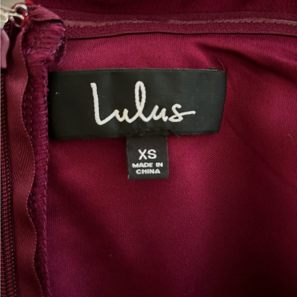 Lulus off shoulder floor length gown like new - Picture 2 of 7